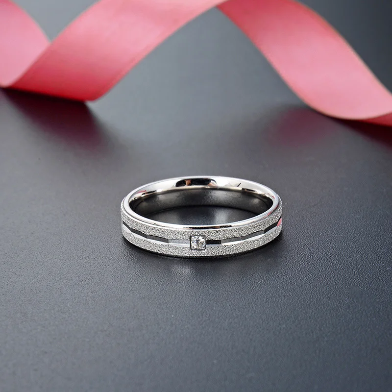 925 Sterling Silver Men's Grooved Square-Accent Ring — additional product view 1