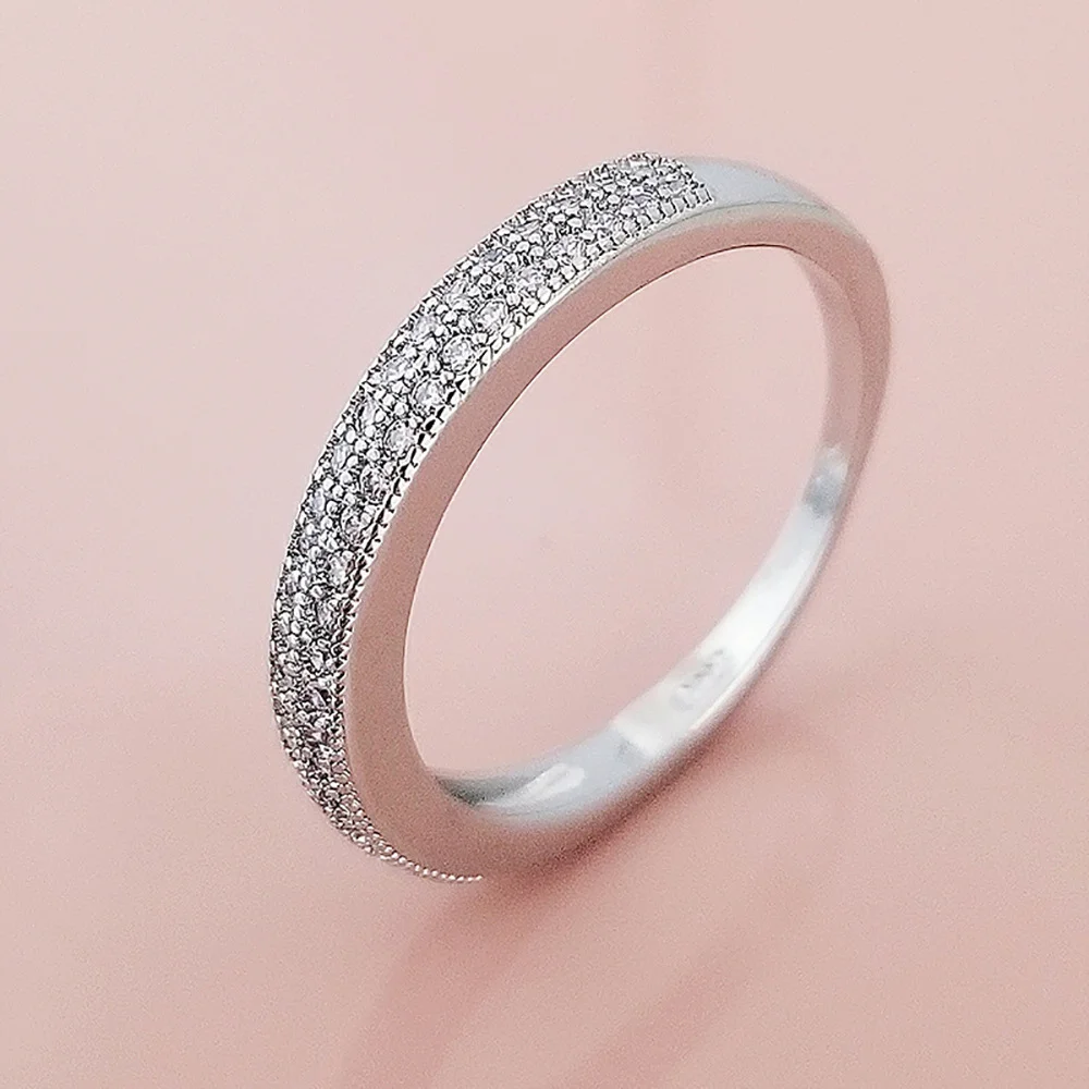 925 Sterling Silver Women's Slender Multirow Ring — additional product view 2