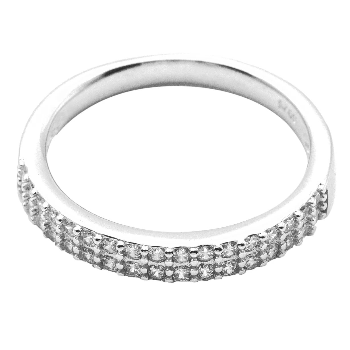 925 Sterling Silver Women's Slender Multirow Ring — additional product view 1